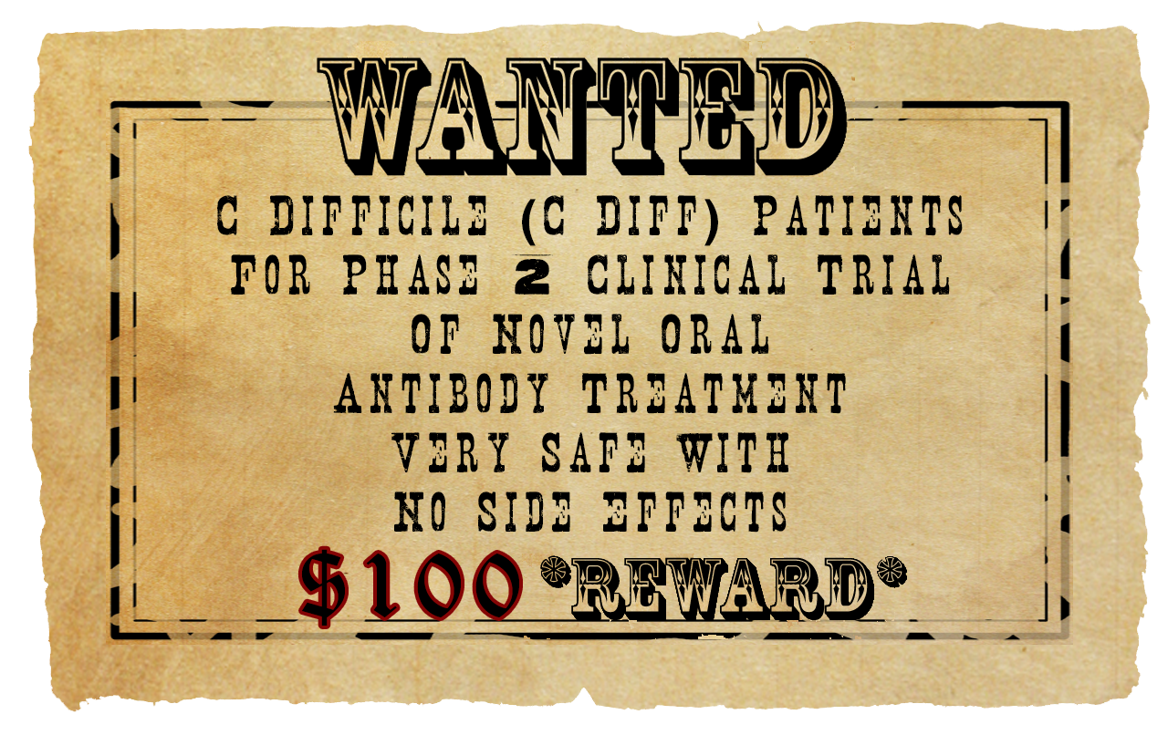 cdiff patients wanted